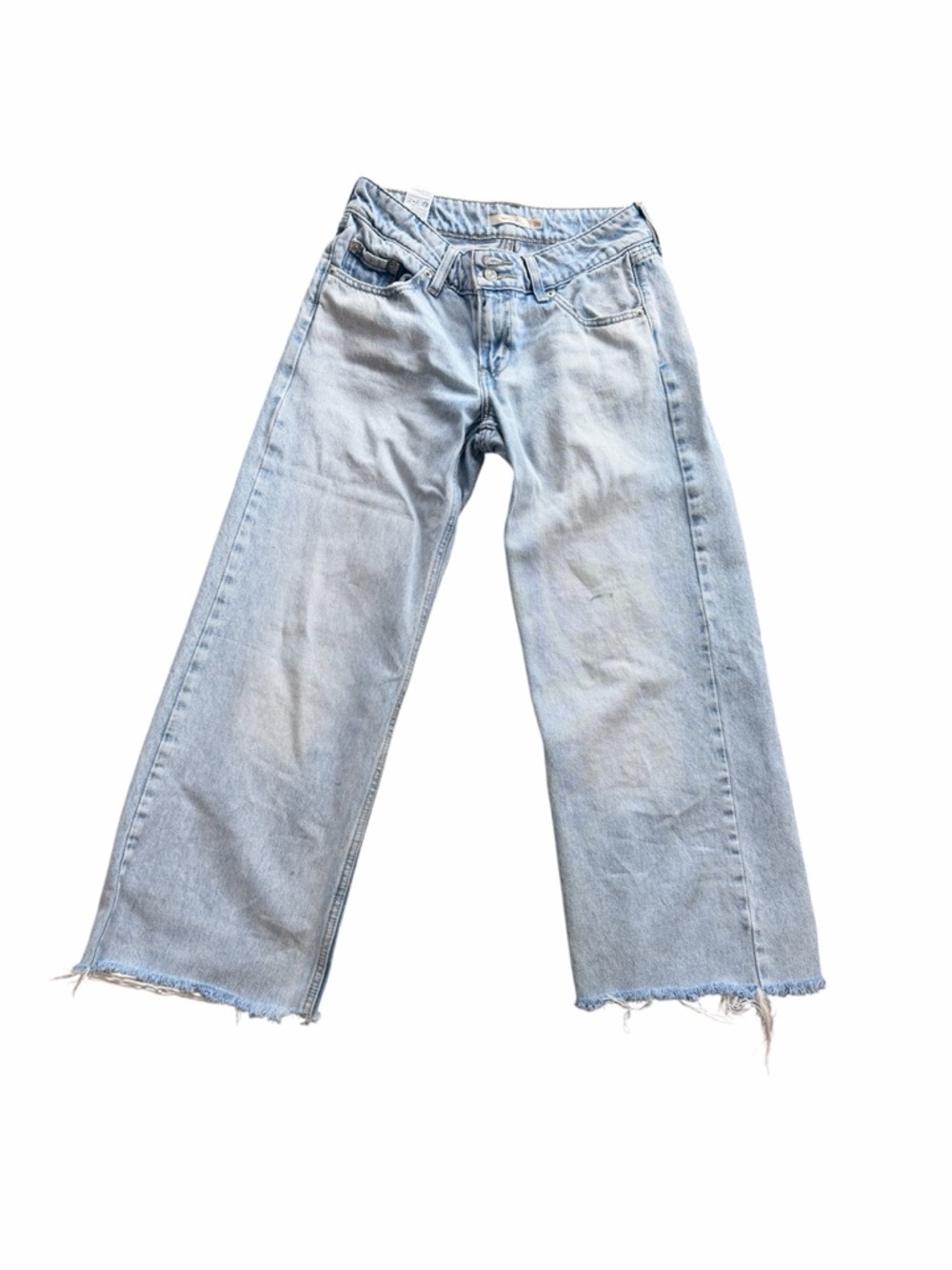Levi’s super low Light Wash Wide Leg jeans. Waist 26 length 24